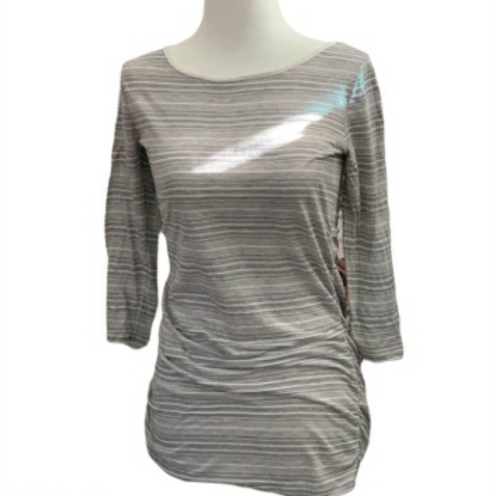 Three Dot Gray 3/4 Length T-Shirt